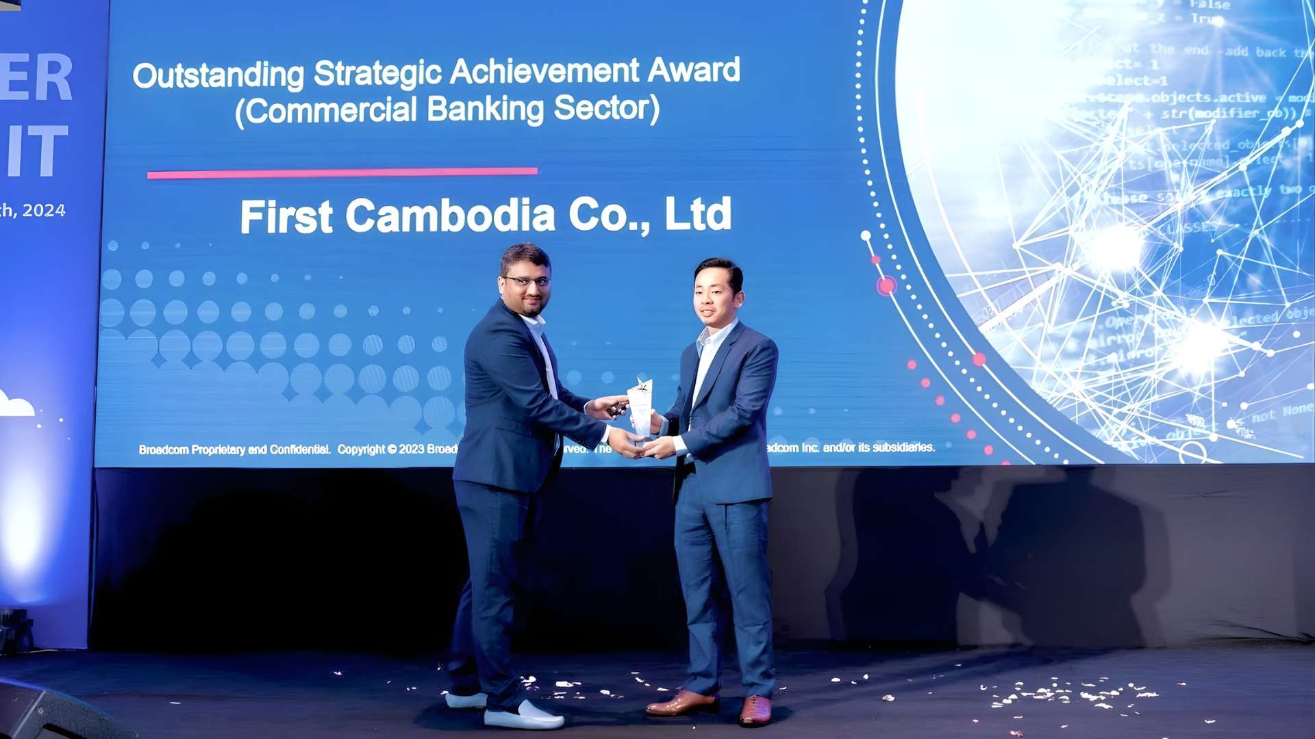 First Cambodia Receives Outstanding Strategic Achievement Award at VMware Partner Summit 2024 